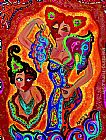 Les Nereides Paintings - Les Flamencas by Flamenco Dancer